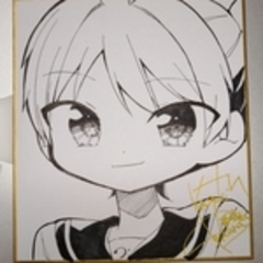 モノクロ直筆イラスト