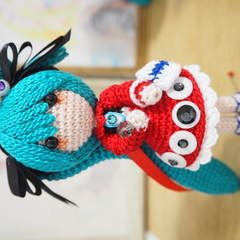 あみぐるみ人形 初音 ミク あみぐるみ 重音テト あみぐるみ